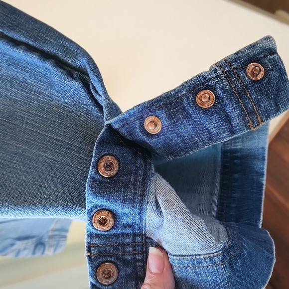 Eddie Bauer Cropped Jeans Denim sz 14 - Picture 3 of 15